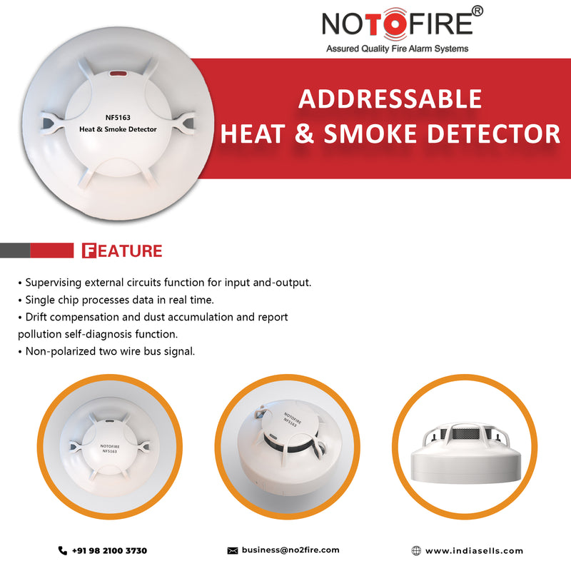 Notofire Addressable Combination Heat and Smoke Detector