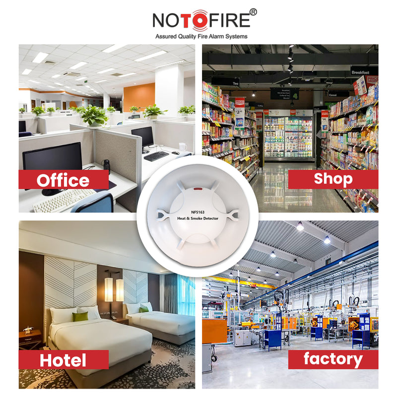 Notofire Addressable Combination Heat and Smoke Detector