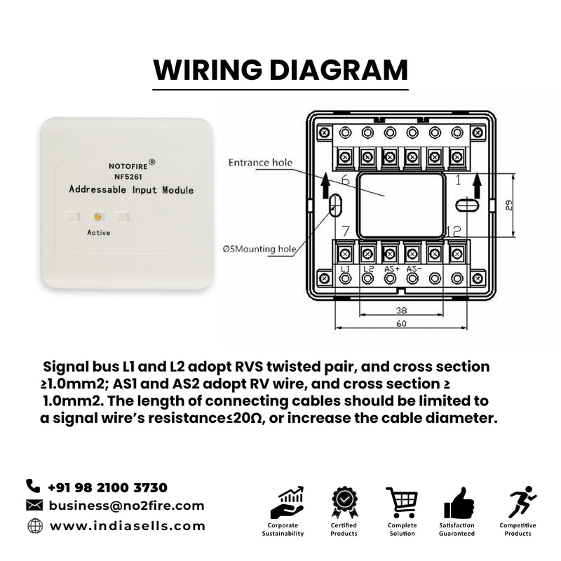 Notofire Addressable Input Module NF5261