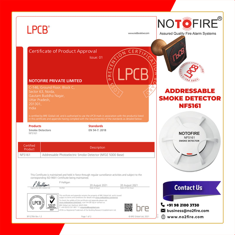 Notofire Addressable Photoelectric Smoke Detector-NF5161