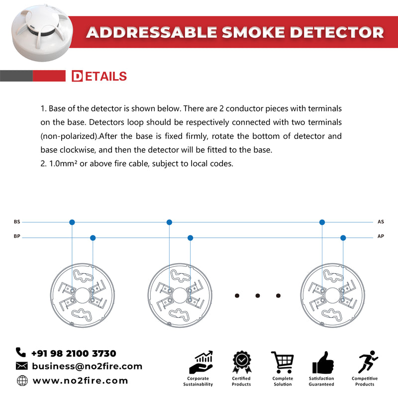 Notofire Addressable Photoelectric Smoke Detector-NF5161