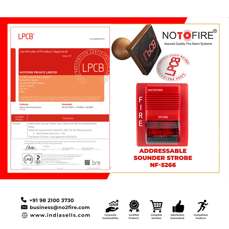 Notofire Addressable Sounder Strobe